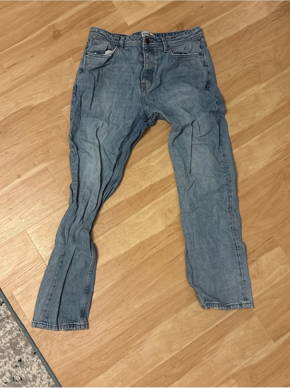 Slim Light Blue Men's Denim Jeans - Casual Everyday Fit